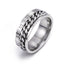 Premium Roman Letter Rotatable Chain Ring - Multifunctional Titanium Steel