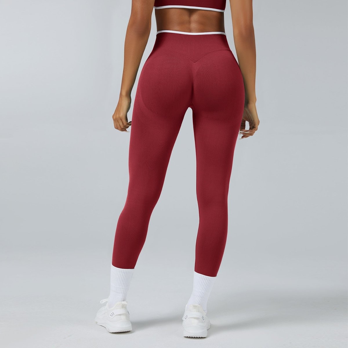 Leggings de Yoga Sin Costuras de Cintura Alta de Secado Rápido
