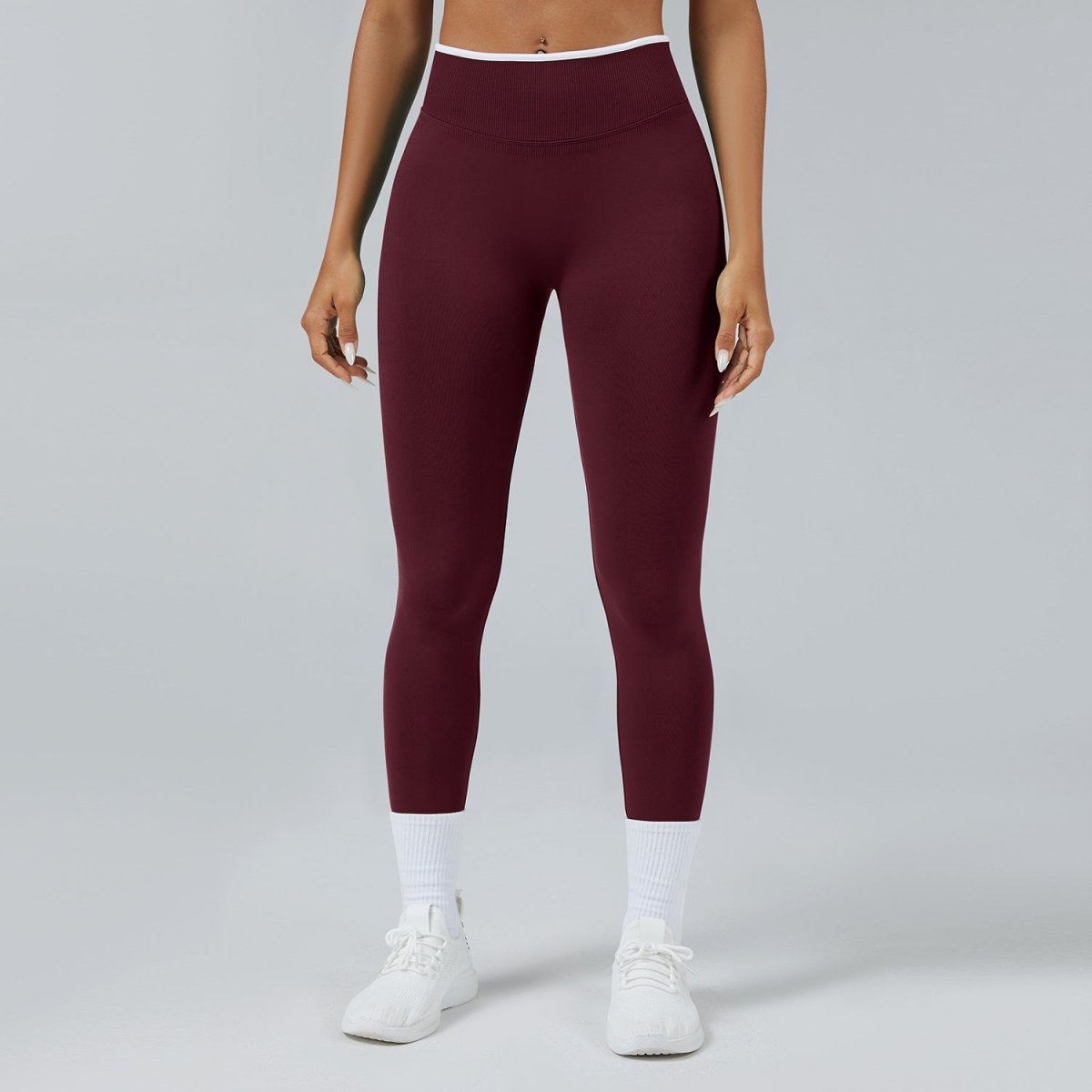 Leggings de Yoga Sin Costuras de Cintura Alta de Secado Rápido