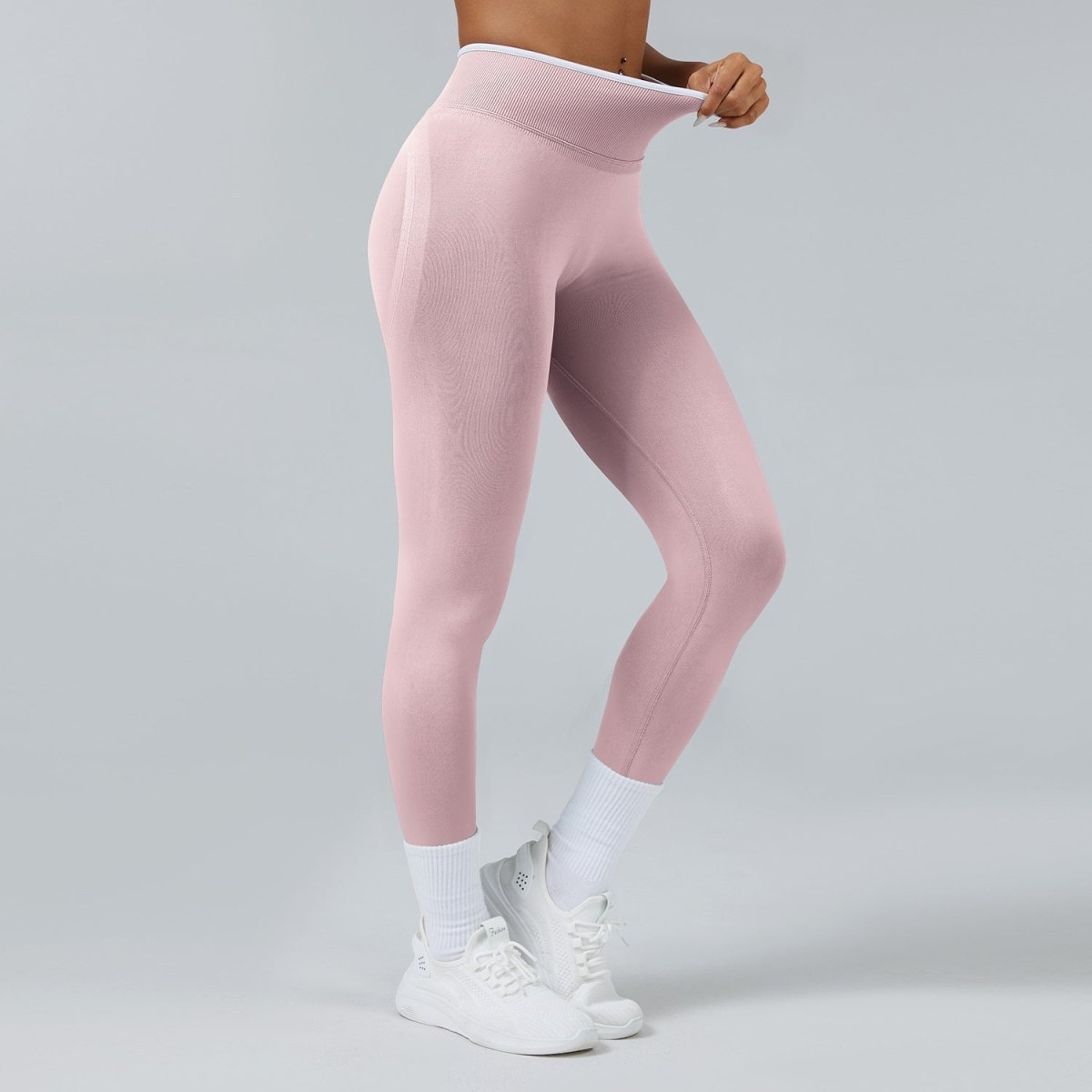 Leggings de Yoga Sin Costuras de Cintura Alta de Secado Rápido
