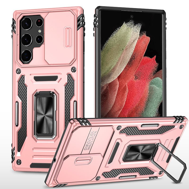 Multifunctional Sliding Window Ring Bracket Phone Case