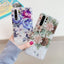 Coque de téléphone rétro à fleurs pour modèles Samsung Galaxy