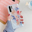 Coque de téléphone rétro à fleurs pour modèles Samsung Galaxy