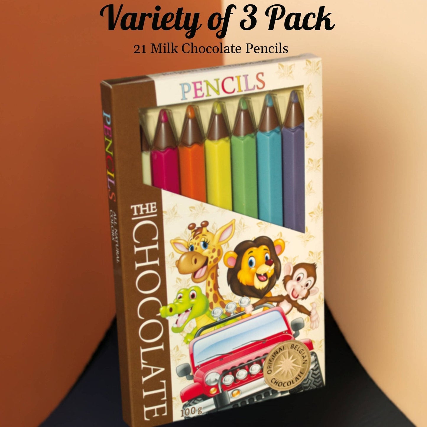 Andy Anand Milk Chocolate Crayon Boxes, 3-Pack – Fun Kids’ Treats