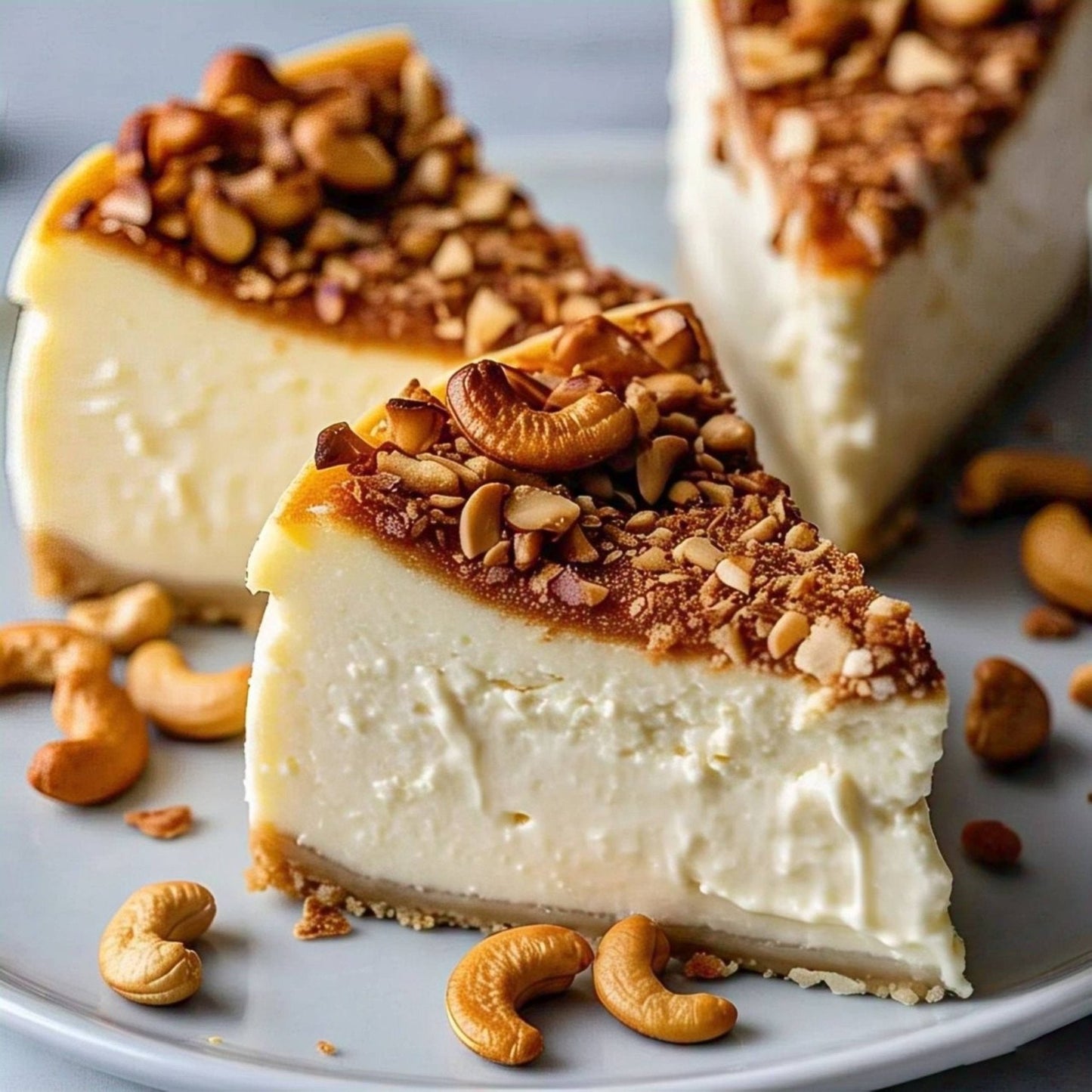 Cheesecake aux noix de cajou et caramel Andy Anand 9" - Pas de cuisson requise