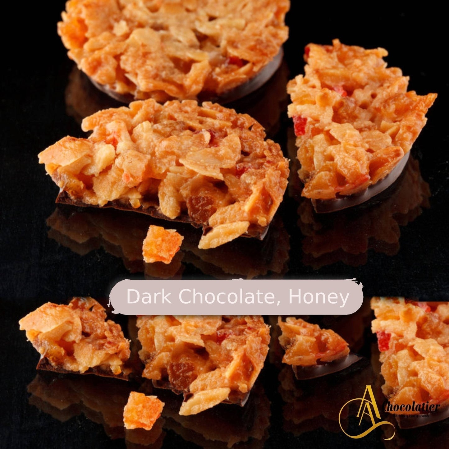 Galletas Biscuit Florentine de Chocolate Oscuro Andy Anand - 24 Pcs