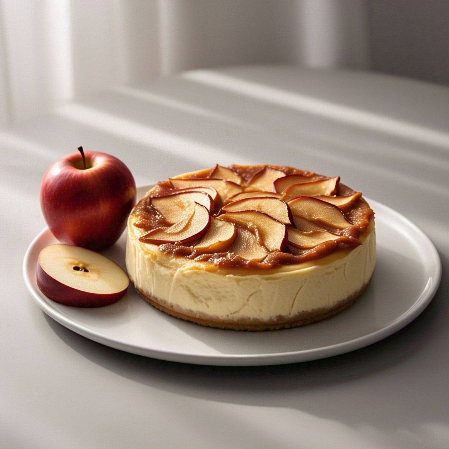 Gâteau au fromage aux pommes Andy Anand 9" - Délice fraîchement cuit