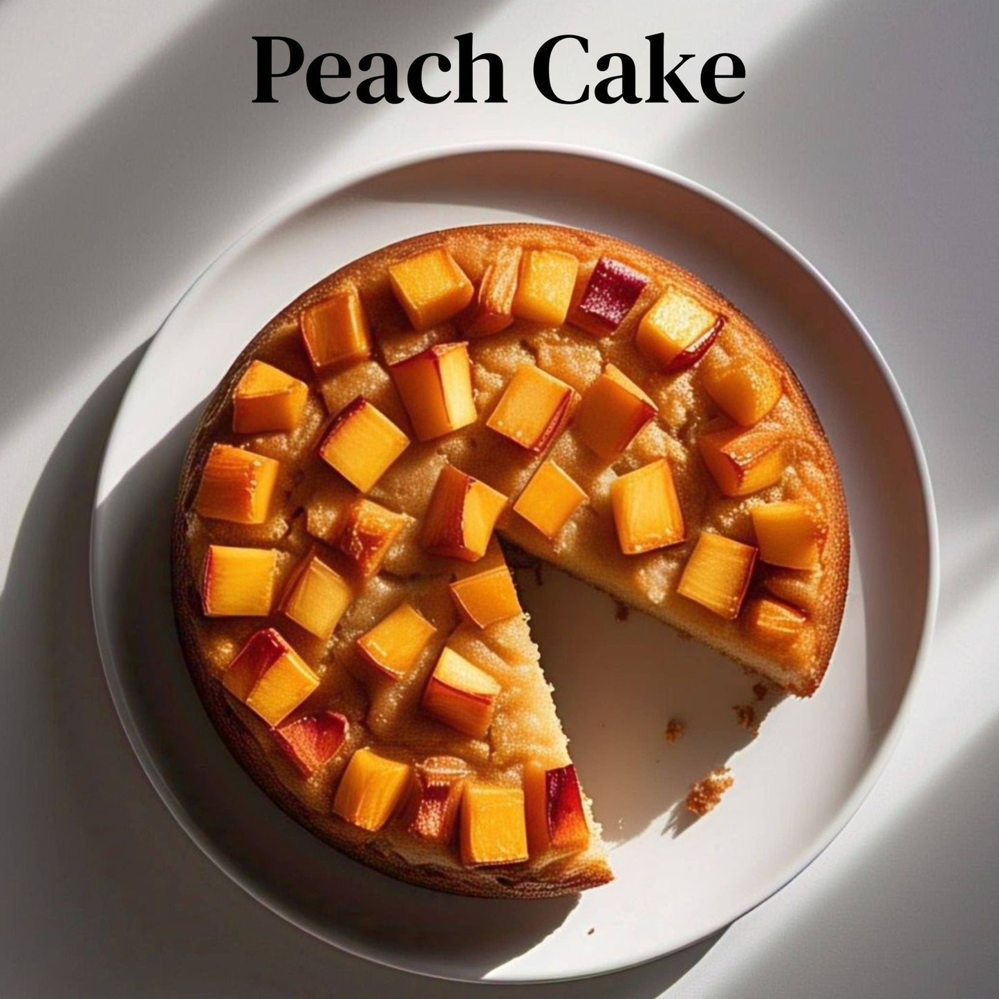 Andy Anand Sugar Free Peach Cake 9" - Delightful Dessert for Diabetics