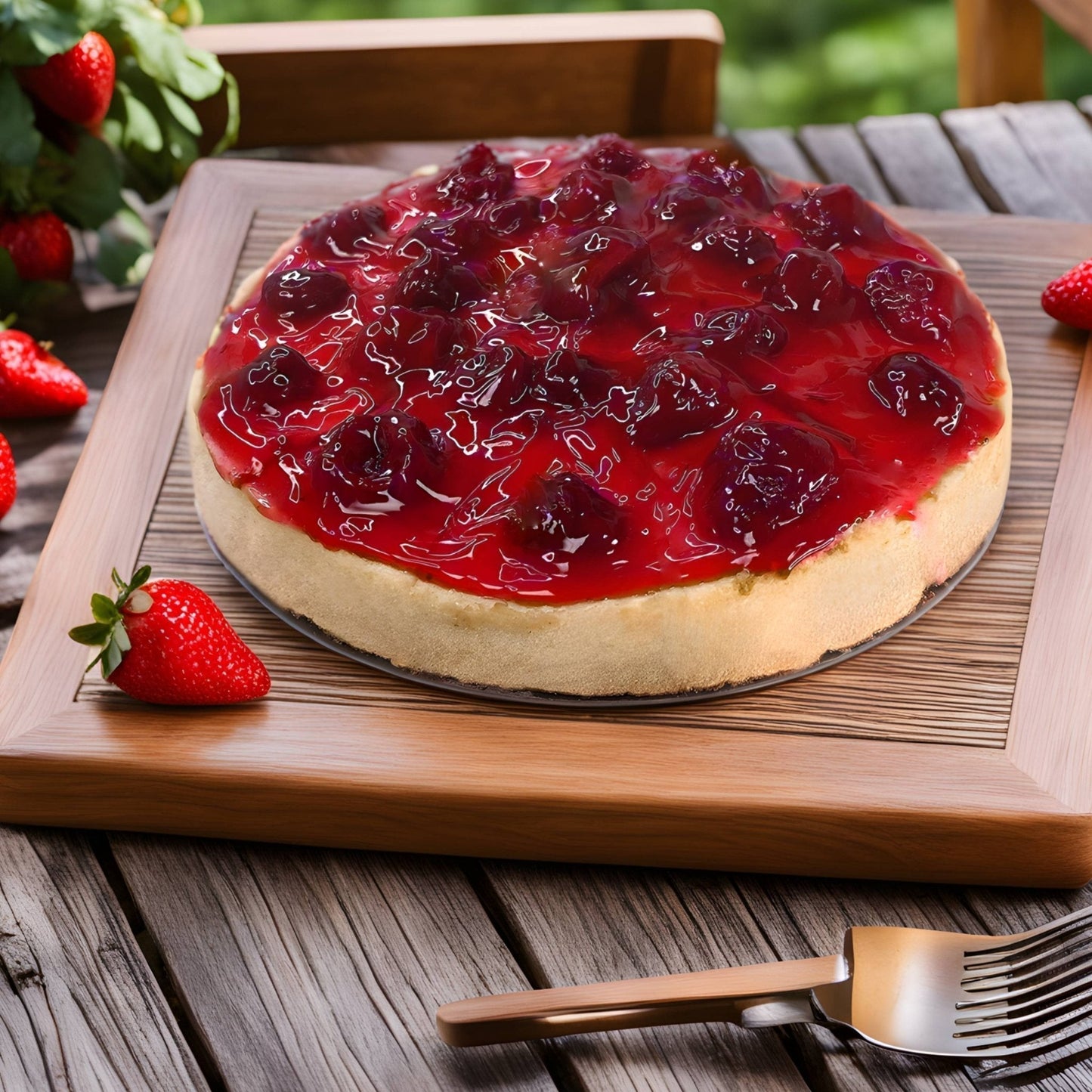 Pastel de Fresa Tradicional Andy Anand - 2 lbs de Sabor Delicioso