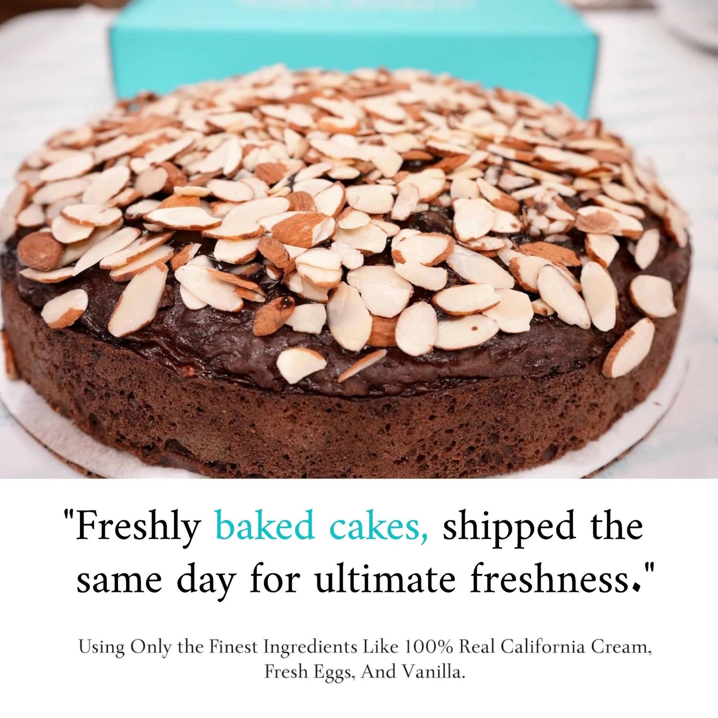 Andy Anand Sugar Free Chocolate Almond Cake - 2.5 lbs