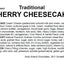 Andy Anand Freshly Baked Traditional Cherry Cheesecake 9"