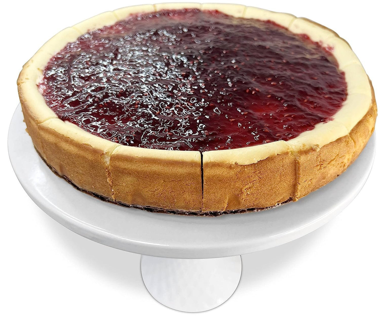 Tarta de Queso de Frambuesa Horneada Fresca Andy Anand 9"