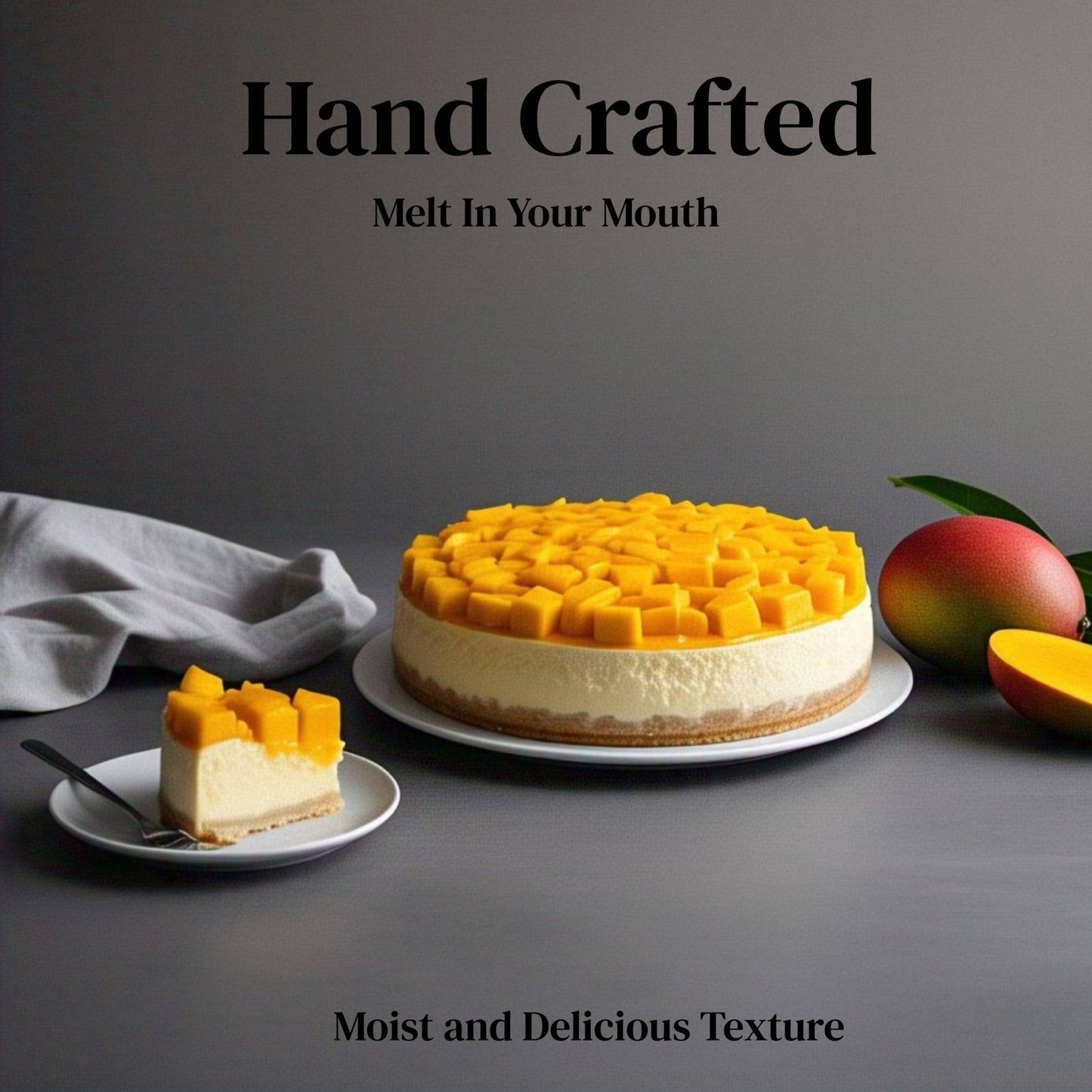 Gâteau Premium à la Mangue Andy Anand 9" - Délice Fait Main