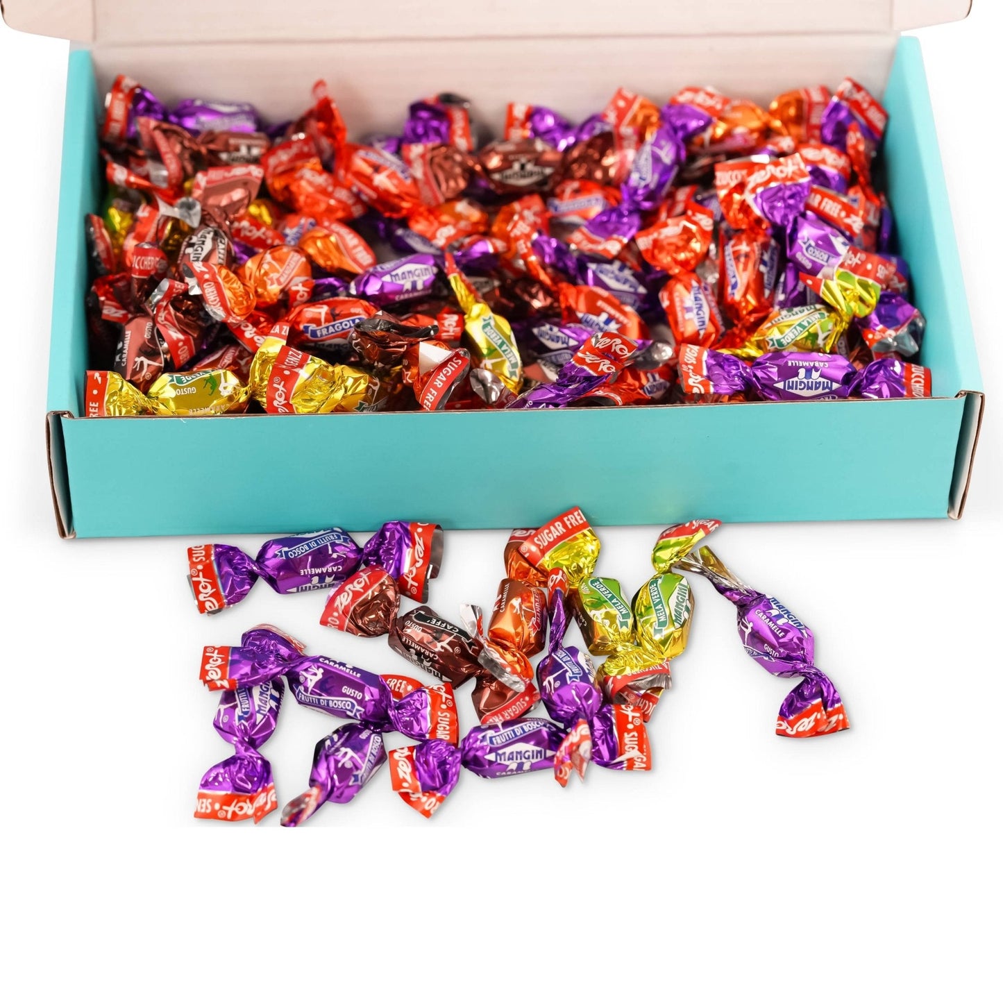 Paquete Mega de Caramelos Duros de Frutas Sin Azúcar Andy Anand - 6 Sabores