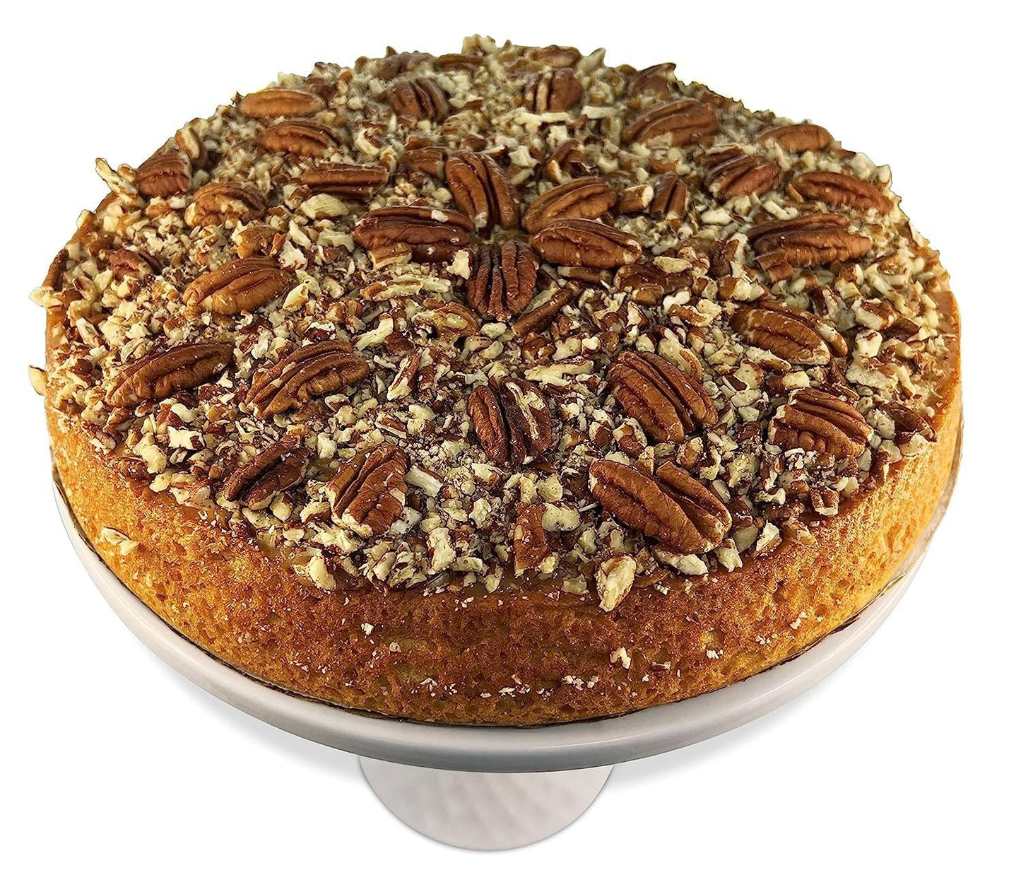 Pastel de Caramelo y Nueces Pecanas Gourmet Sin Azúcar y Sin Gluten de Andy Anand 9"