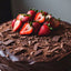 Gâteau au chocolat et à la fraise sans sucre Keto Andy Anand - 9"