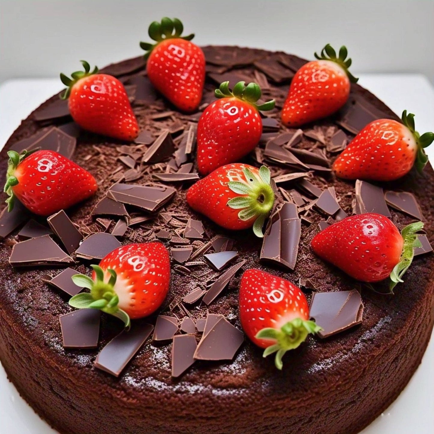 Gâteau au chocolat et à la fraise sans sucre Keto Andy Anand - 9"