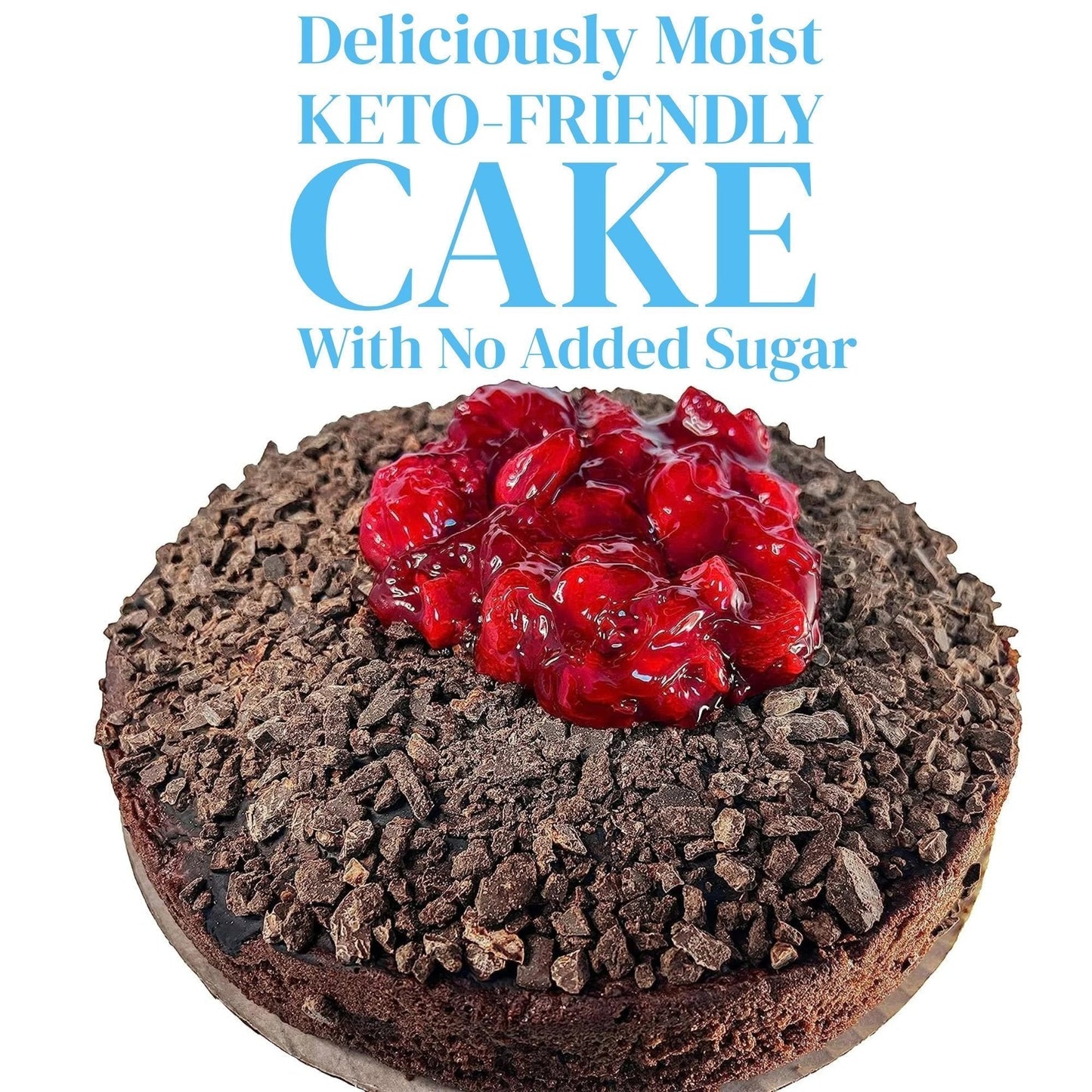 Gâteau au chocolat et à la fraise sans sucre Keto Andy Anand - 9"