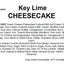 Cheesecake de Lima Key Andy Anand de 9" - Delicia Frescamente Horneada