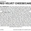 Andy Anand Red Velvet Cheesecake 9" - A Timeless Dessert