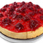 Tarta de Queso con Remolino de Fresa Andy Anand 9" - Delicia Gourmet Sin Hornear