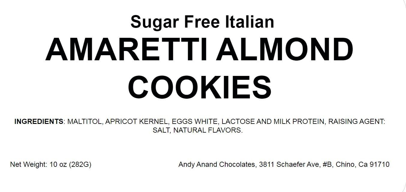 Biscuits Amaretti Sans Sucre Andy Anand - 20 pcs, 4 Saveurs