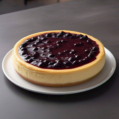 Andy Anand Sugar & Gluten Free Blueberry Cheesecake 9"