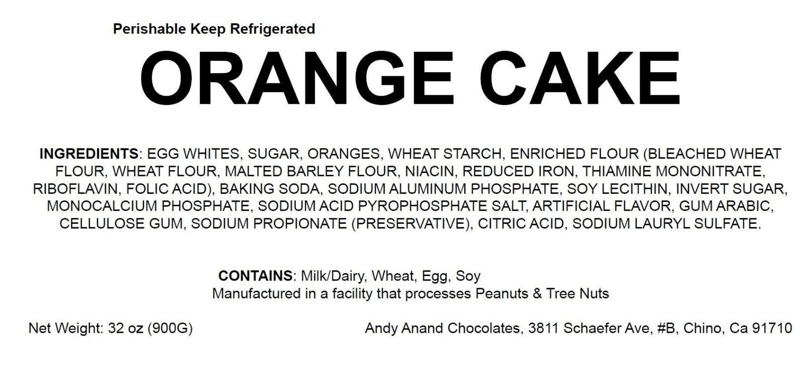 Andy Anand Orange Cake 9" - Crafted To Perfection, Traditional Homemade Cakes For Birthday, Anniversary - Divine Cake Delights (2 lbs) - Korvel