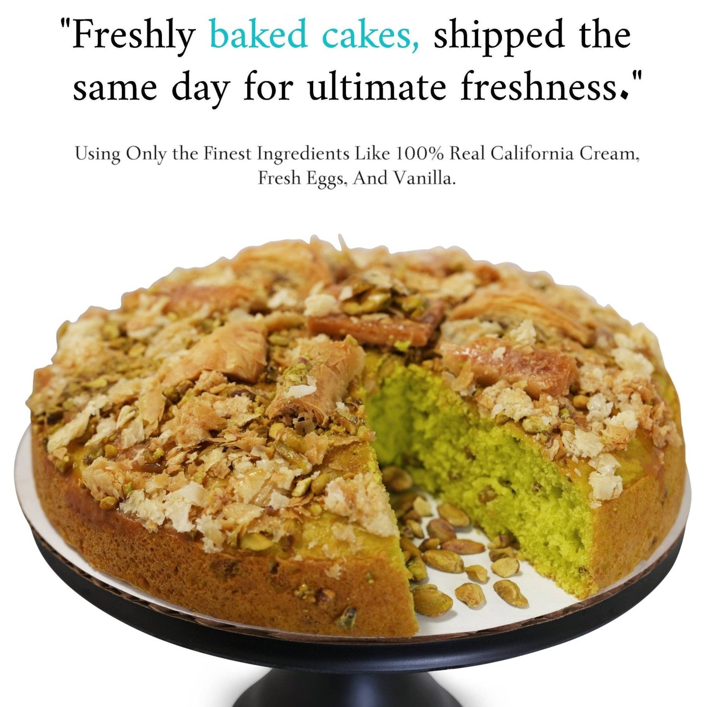 Pastel de Pistachos Baklava Andy Anand - Delicia Gourmet de 9 pulgadas