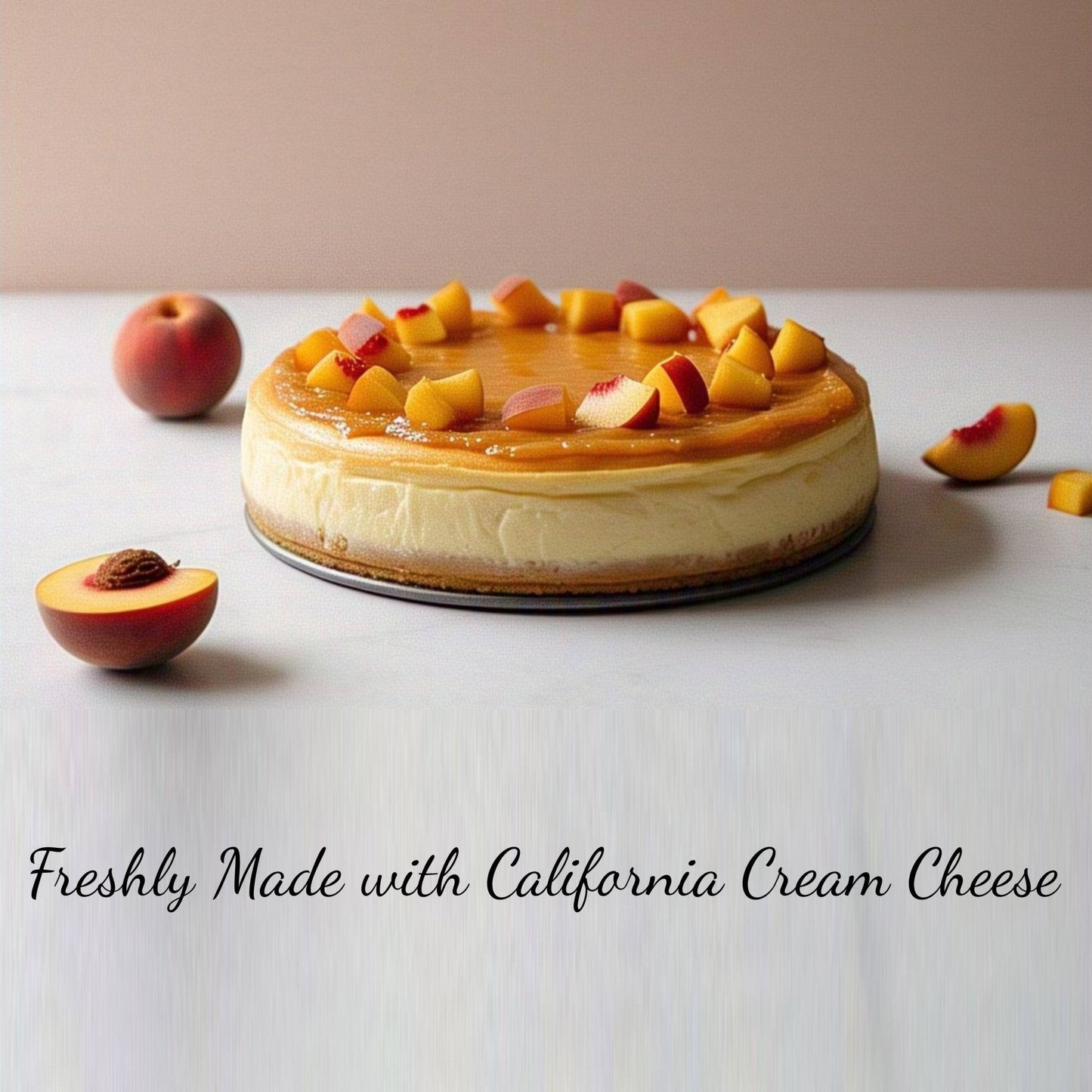 Cheesecake de Durazno Sin Azúcar - 2.6 lbs