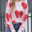 Angel Wings Bow Round Neck Dropped Shoulder Sweater - Korvel