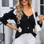 Angel Wings Crochet Flower Button Up Cardigan - Korvel