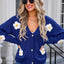 Angel Wings Crochet Flower Button Up Cardigan - Korvel
