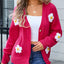 Angel Wings Crochet Flower Button Up Cardigan - Korvel