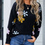 Angel Wings Flower Round Neck Sweater