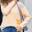 Angel Wings Flower Round Neck Sweater