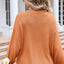 Angel Wings Flower Round Neck Long Sleeve Sweater