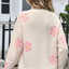 Angel Wings Round Neck Long Sleeve Sweater