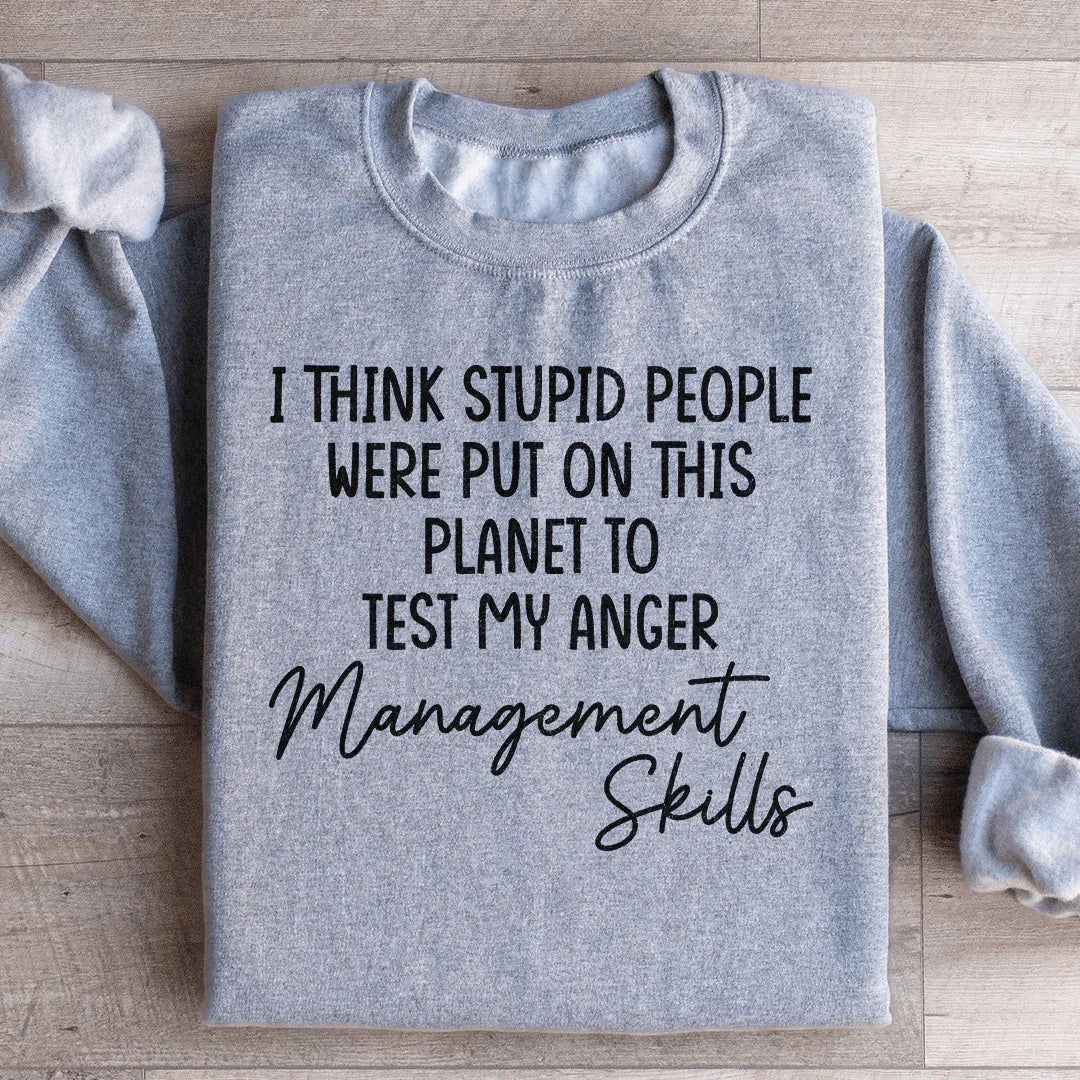 Sweatshirt Compétences en Gestion de la Colère