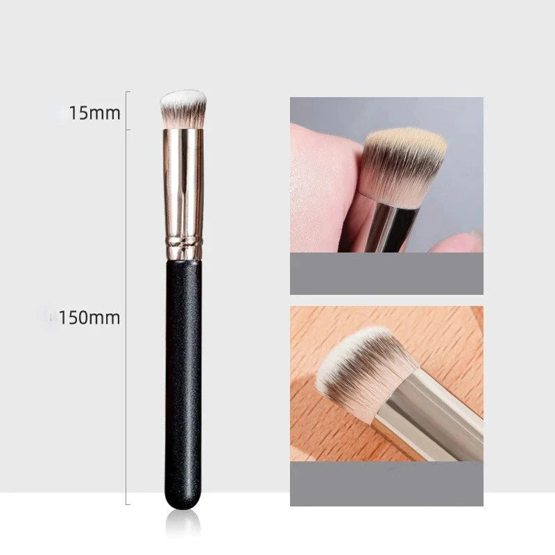 Brochas de Maquillaje Anguladas y Sin Costuras