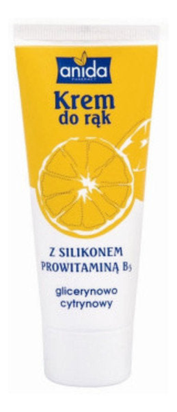 Crème pour les mains Anida à la glycérine et au citron avec silicone et provitamine B5 100ml
