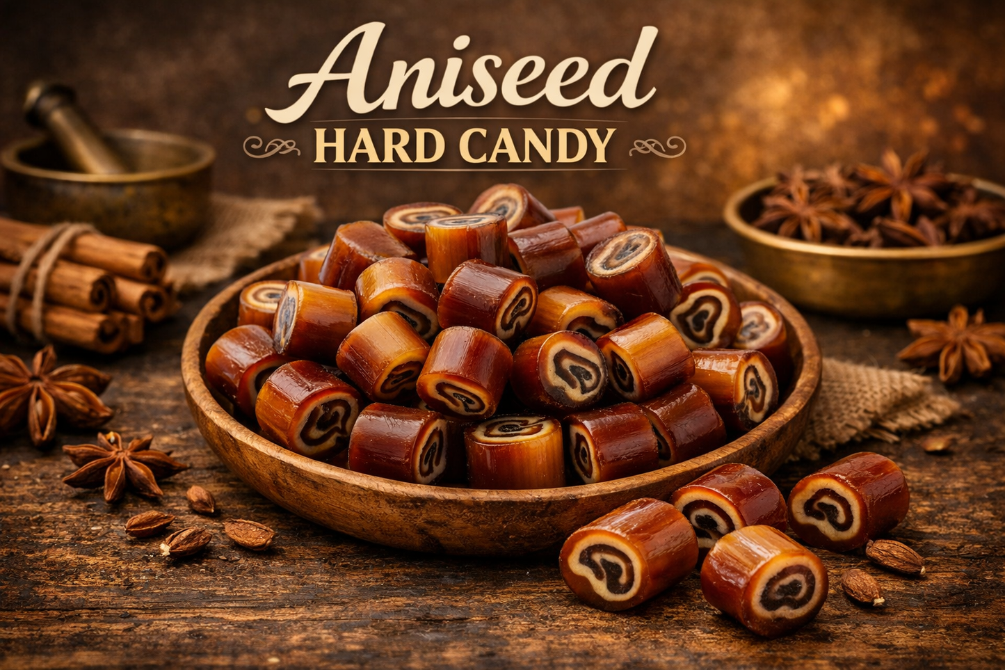 Caramelo Duro de Anís Sin Azúcar Andy Anand - 25 Piezas