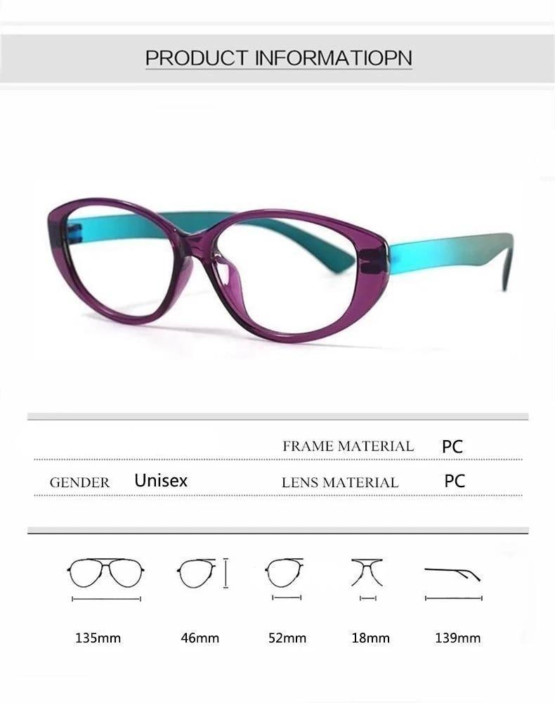 Stylish Anti-Blue Light Cat Eye Reading Glasses for Women - Korvel