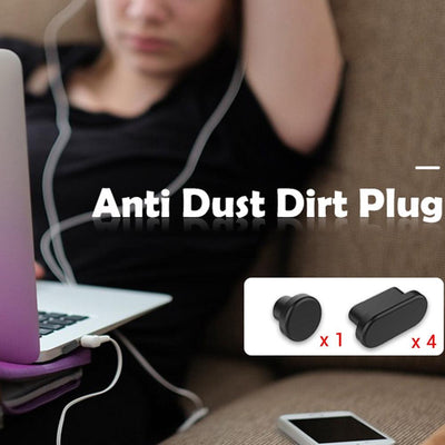 Universal Dustproof USB Port Plugs for Laptops - Silicone Cover Set
