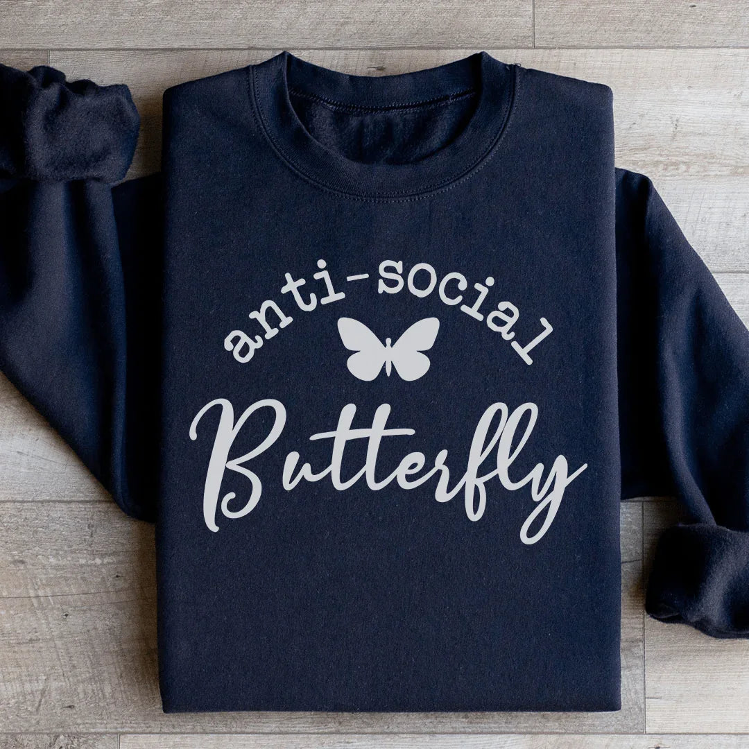 Sweatshirt Anti Social Butterfly