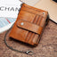 Premium Anti-Theft Double Zipper Leather Wallet