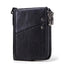 Anti-Theft Brush RFID Genuine Leather Men's Wallet Multifunctional Double Zipper Vertical Wallet Fashion Casual Coin Purse - Korvel
