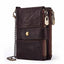 Anti-Theft Brush Wallet Leather Bag Multi-Function Buckle Zipper Retro Crazy Horse Cowhide Men's Bag Casual Coin Purse - Korvel
