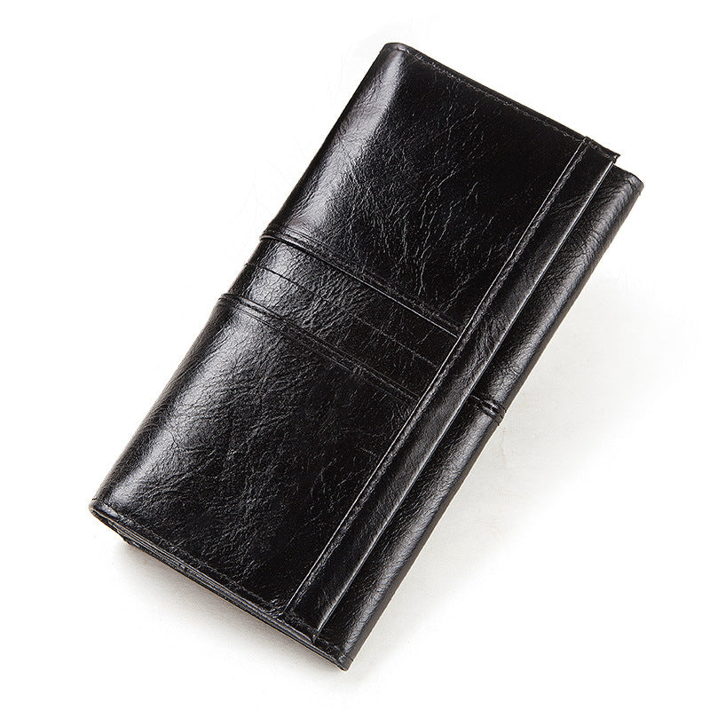 Portefeuille pour femmes en cuir véritable anti-vol de qualité supérieure