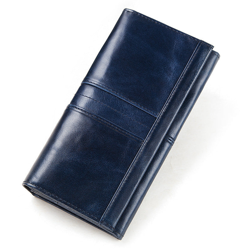 Portefeuille pour femmes en cuir véritable anti-vol de qualité supérieure